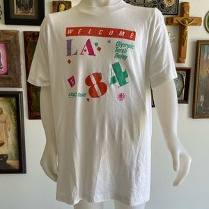 Vintage 1984 LA Olympic Staff T